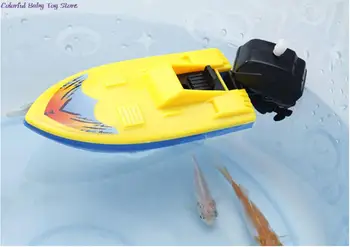 1 buc Culoare Aleatorii ajung să înoate cu Motor Plastic Barca Jucărie de Vară, Piscină în aer liber Nava Jucărie Pentru Copil